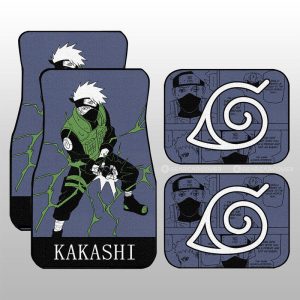 Hatake Kakashi Car Floor Mats Custom Anime Car Accessories Manga Color Style