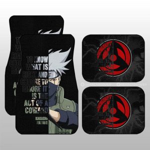 Hatake Kakashi Quotes Car Floor Mats Custom Anime Car Accessoriess