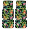 Hawaiian Car Floor Mats Custom Pineaple Tropical Flowers Car Accessories