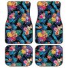 Hawaiian Car Floor Mats Custom Tropical Fruit And Flower Car Accessories