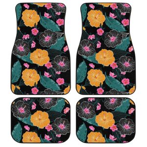 Hawaiian Car Floor Mats Custom Tropical Hawaiian Car Acessories