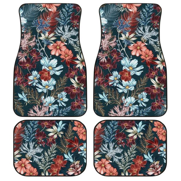 Hawaiian Hibiscus Car Floor Mats Custom Car Interior Accessories