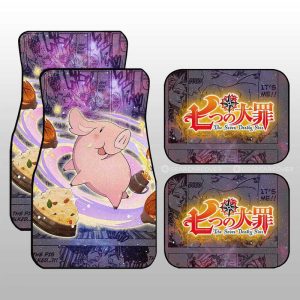 Hawk Car Floor Mats Custom Galaxy Manga Style