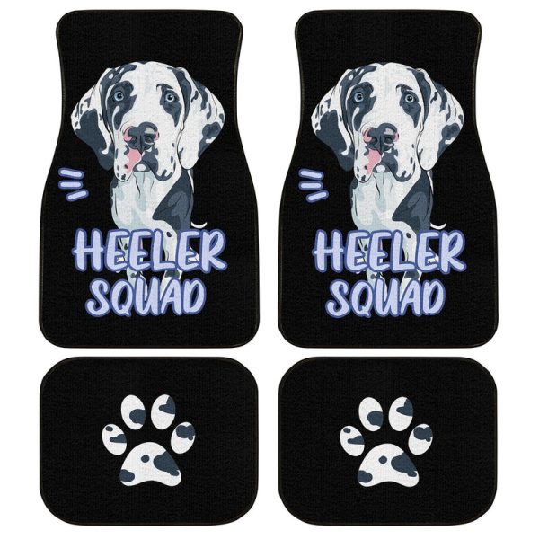 Heller Squad Great Dane Car Floor Mats Custom Car Accessories Gift Idea For Dog Lovers