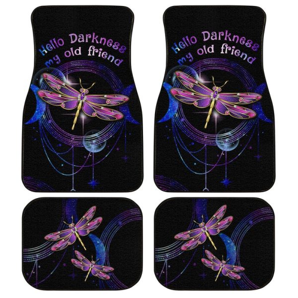 Hello Darkness Dragonfly Car Floor Mats Custom Car Accessories