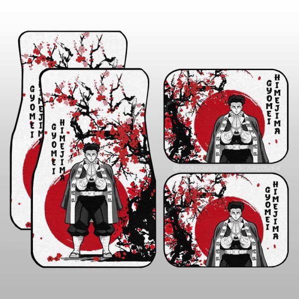 Himejima Car Floor Mats Custom Japan Style Anime Demon Slayer Car Interior Accessories