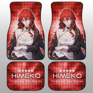 Himeko Car Floor Mats Custom Honkai Star Rail Car Accessories