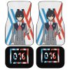 Hiro Code 016 Car Floor Mats Custom Anime Darling In The Franxx Car Accessories