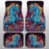 Horse Floral Car Floor Mats Custom Car Accessories