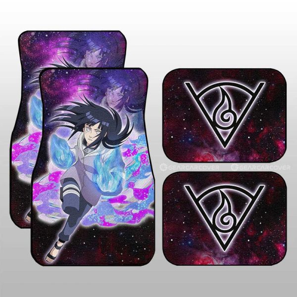 Hyuuga Hinata Car Floor Mats Custom Anime Galaxy Style Car Accessories For Fans