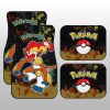 Infernape Car Floor Mats Custom Tie Dye Style Anime Car Accessories