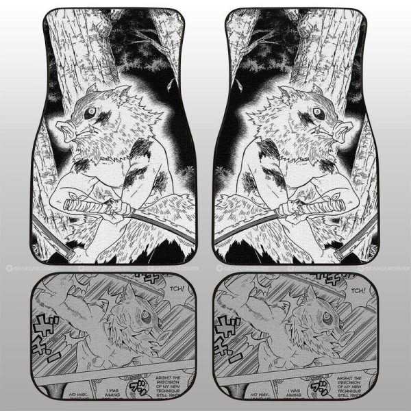 Inosuke Car Floor Mats Custom Kimetsu No Yaiba Manga Car Accessories