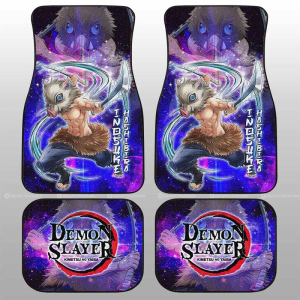 Inosuke Hashibira Car Floor Mats Custom Characters Demon Slayer Car Accessories