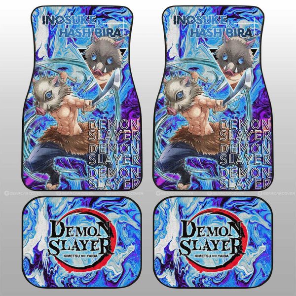 Inosuke Hashibira Car Floor Mats Custom Demon Slayer Anime Car Accessories