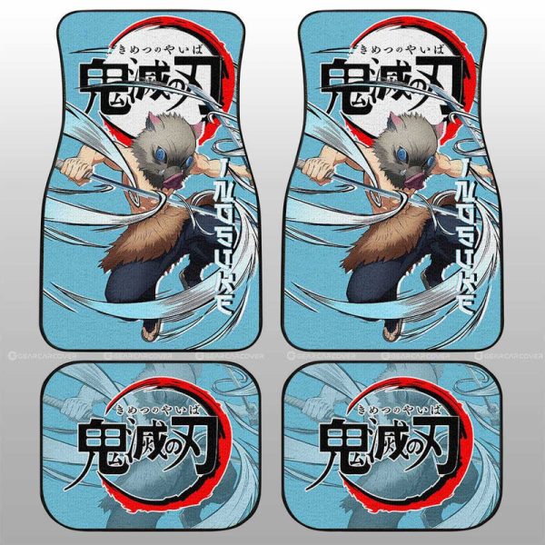 Inosuke Hashibira Car Floor Mats Custom Demon Slayer Anime Car Accessories