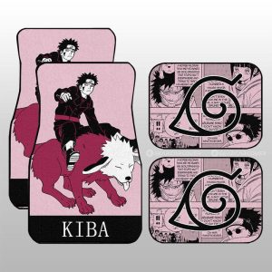 Inuzuka Kiba Car Floor Mats Custom Car Accessories Manga Color Style