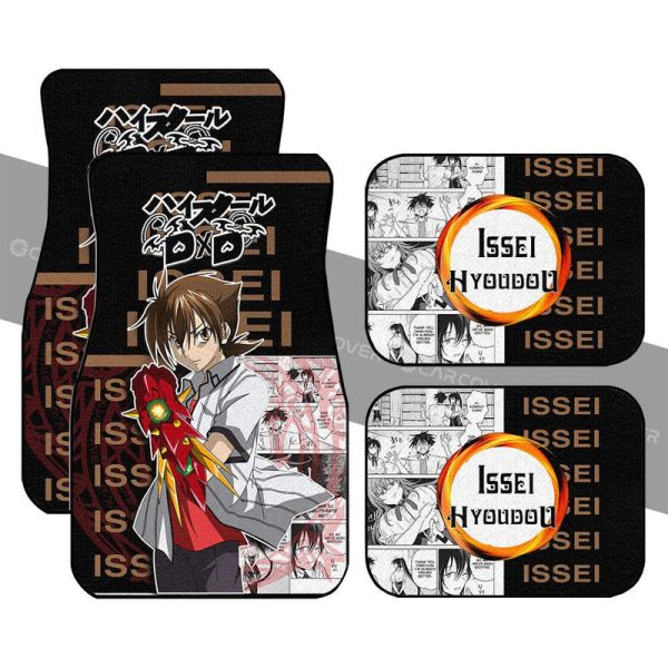 Issei Car Floor Mats Custom Anime High School DxD Car Interior Accessories