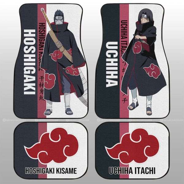 Itachi And Kisame Car Floor Mats Custom Anime Car Accessories For Fans