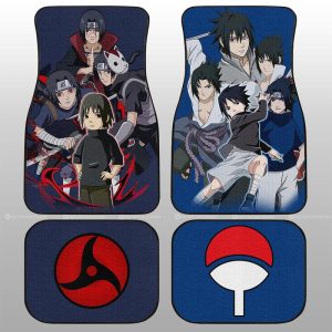 Itachi And Sasuke Car Floor Mats Custom Anime Car Accessories