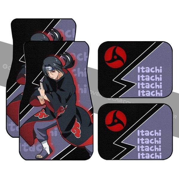 Itachi Car Floor Mats Custom Akatsuki Members Anime Car Accessories