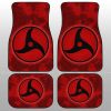 Itachi Mangekyo Sharingan Car Floor Mats Custom Anime Tie Dye Style