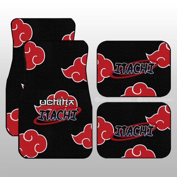 Itachi Uniform Car Floor Mats Custom Anime Car Interior Accessories