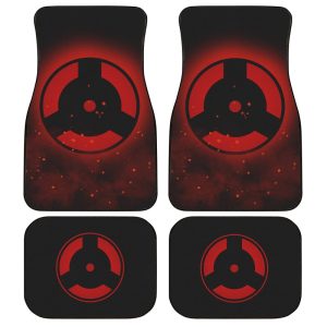 Izuna Mangekyou Car Floor Mats Custom Sharingan Anime Car Accessories