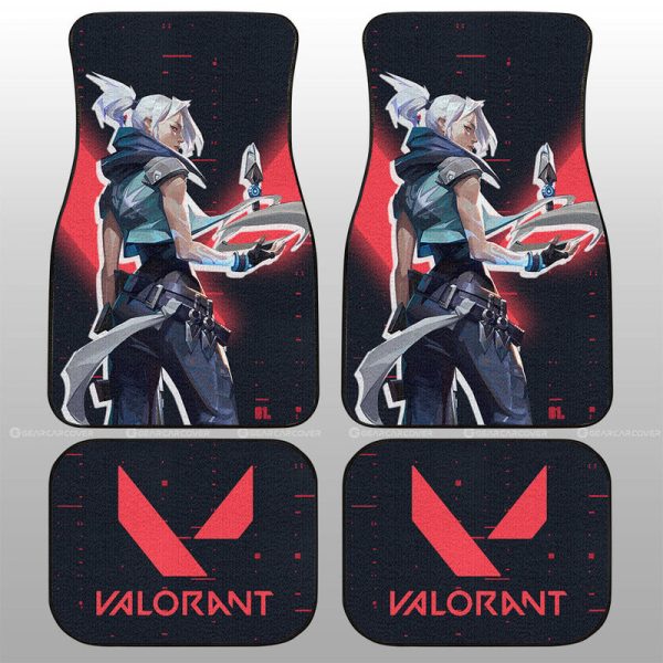 Jett Car Floor Mats Custom Valorant Agent