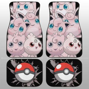 Jigglypuff Car Floor Mats Custom Car Accessories For Fans