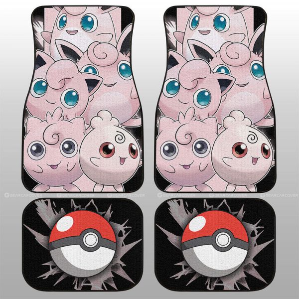 Jigglypuff Car Floor Mats Custom Car Accessories For Fans