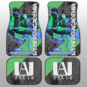 Jin Bubaigawara Car Floor Mats Custom My Hero Academia Car Interior Accessories