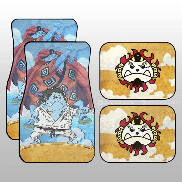 Jinbe Car Floor Mats Custom One Piece Map Anime Car Accessories