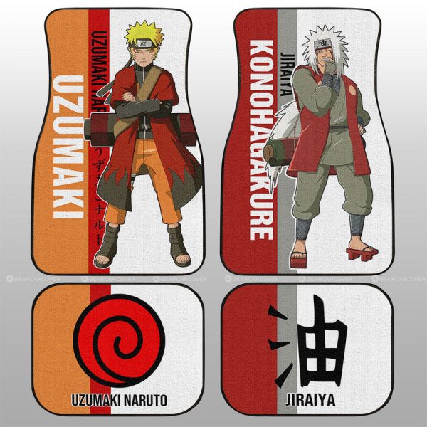 Jiraiya And Car Floor Mats Custom Car Accessories For Fans