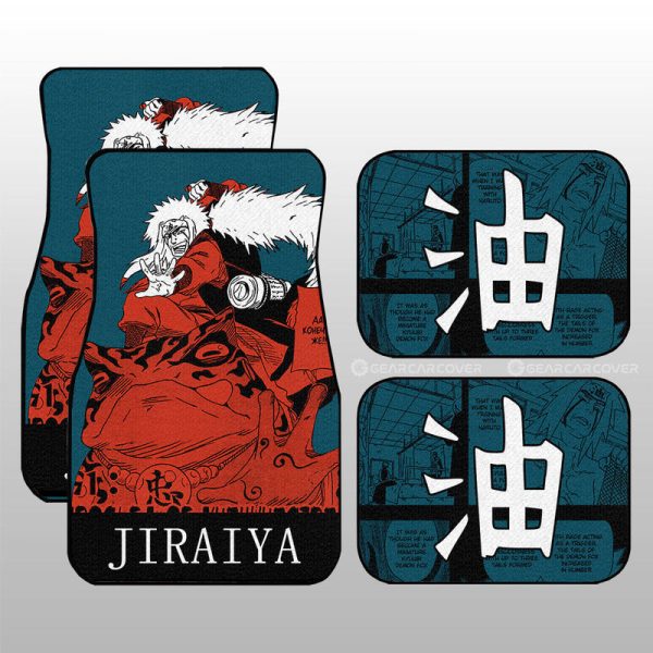 Jiraiya Car Floor Mats Custom Anime Car Accessories Manga Color Style