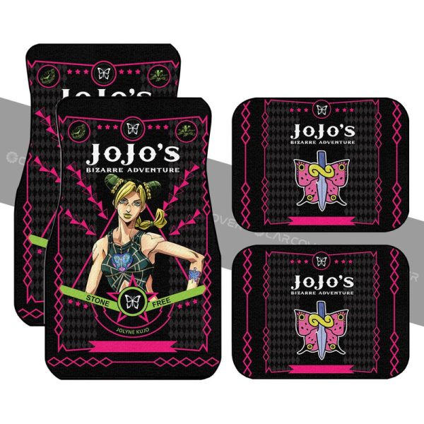 Jolyne Cujoh Car Floor Mats Custom JoJo's Bizarre Adventure Anime Car Accessories