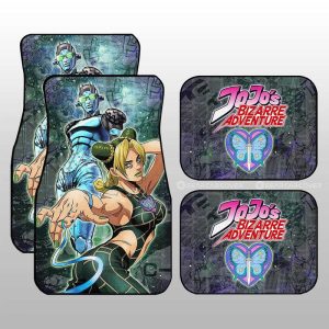 Jolyne Kuujou Car Floor Mats Custom Galaxy Style JJBA Anime Car Accessories