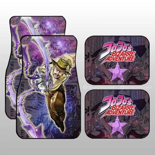 Joseph Joestar Car Floor Mats Custom Galaxy Manga JJBA