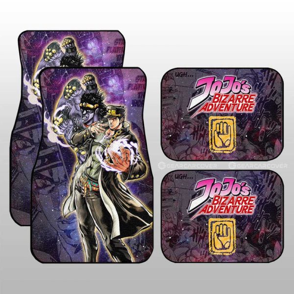 Joutarou Kuujou Car Floor Mats Custom Galaxy Style JJBA Anime Car Accessories