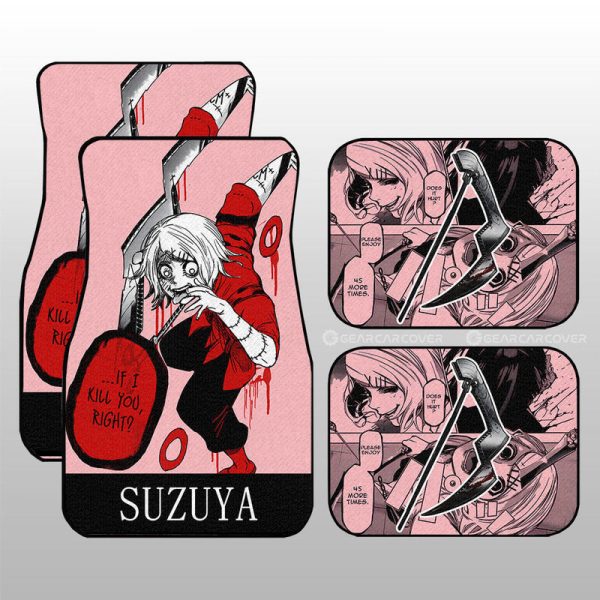 Juuzou Suzuya Car Floor Mats Custom Tokyo Ghoul Anime Car Accessories