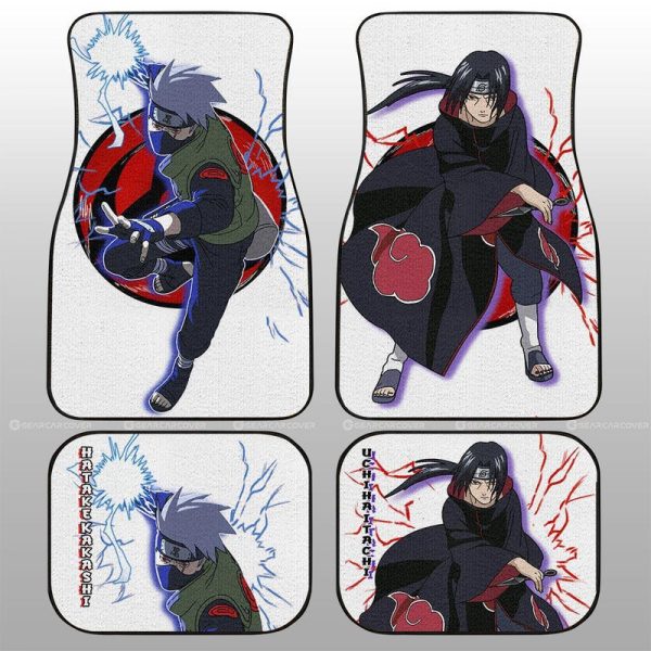 Kakashi And Itachi Car Floor Mats Custom For Anime Fans