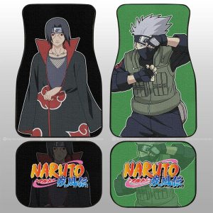 Kakashi And Itachi Car Floor Mats Custom NRT