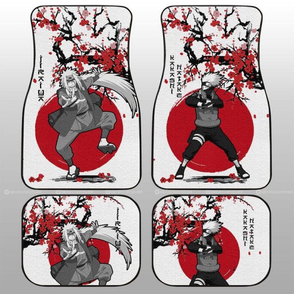 Kakashi And Jiraiya Car Floor Mats Custom Japan Style Anime Car Accessories