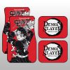 Kamado Tanjiro Car Floor Mats Custom Demon Slayer Anime Car Accessories Manga Style For Fans