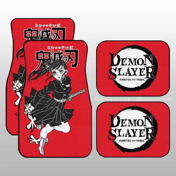 Kanao Tsuyuri Car Floor Mats Custom Car Accessories Manga Style For Fans