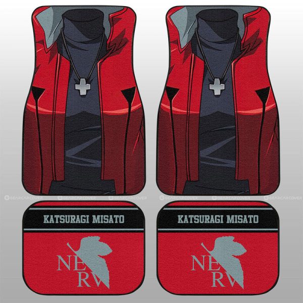 Katsuragi Misato Car Floor Mats Custom NGE Car Interior Accessories