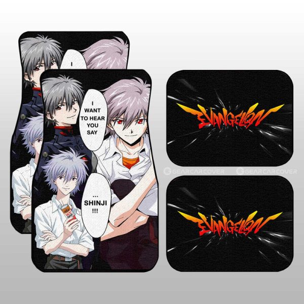 Kaworu Nagisa Car Floor Mats Custom NGE