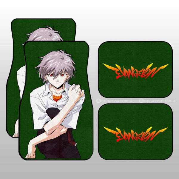 Kaworu Nagisa Car Floor Mats Custom NGE Car Accessories