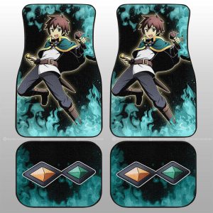 Kazuma Satou Car Floor Mats Custom Anime Car Accessories