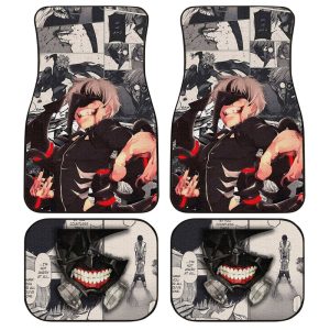 Ken Kaneki Car Floor Mats Custom Manga Anime Tokyo Ghoul Car Accessories