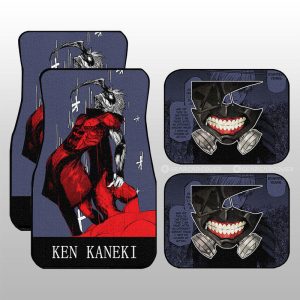 Ken Kaneki Car Floor Mats Custom Tokyo Ghoul Anime Car Accessories